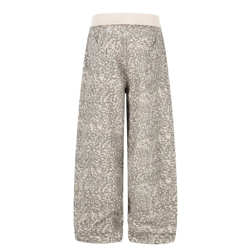 American-style streetwear harem pants Soft Textured Allover Print Apparel