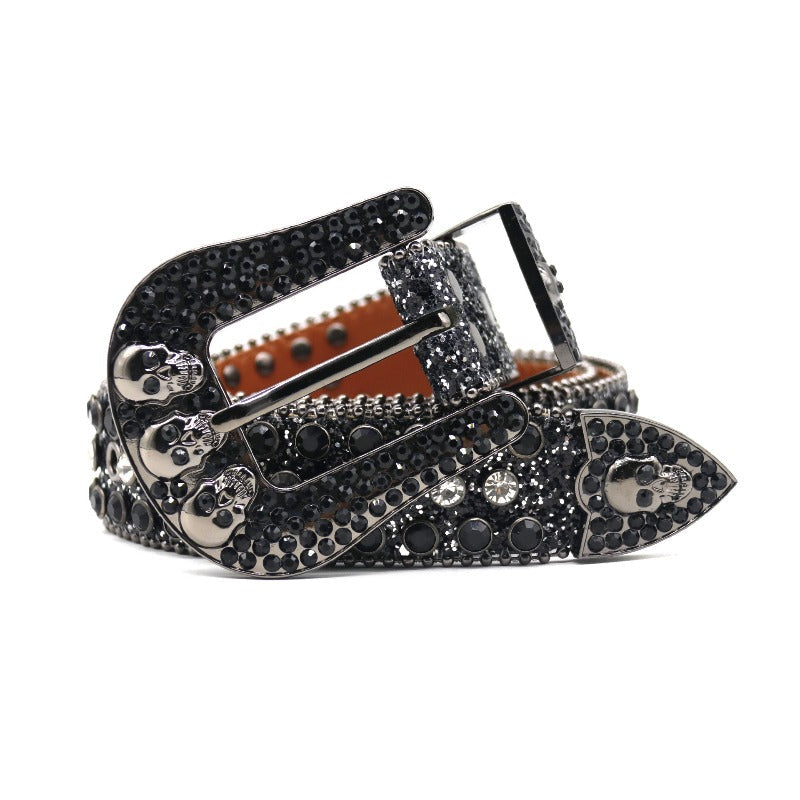 Hip-Hop Punk Rhinestone Belt