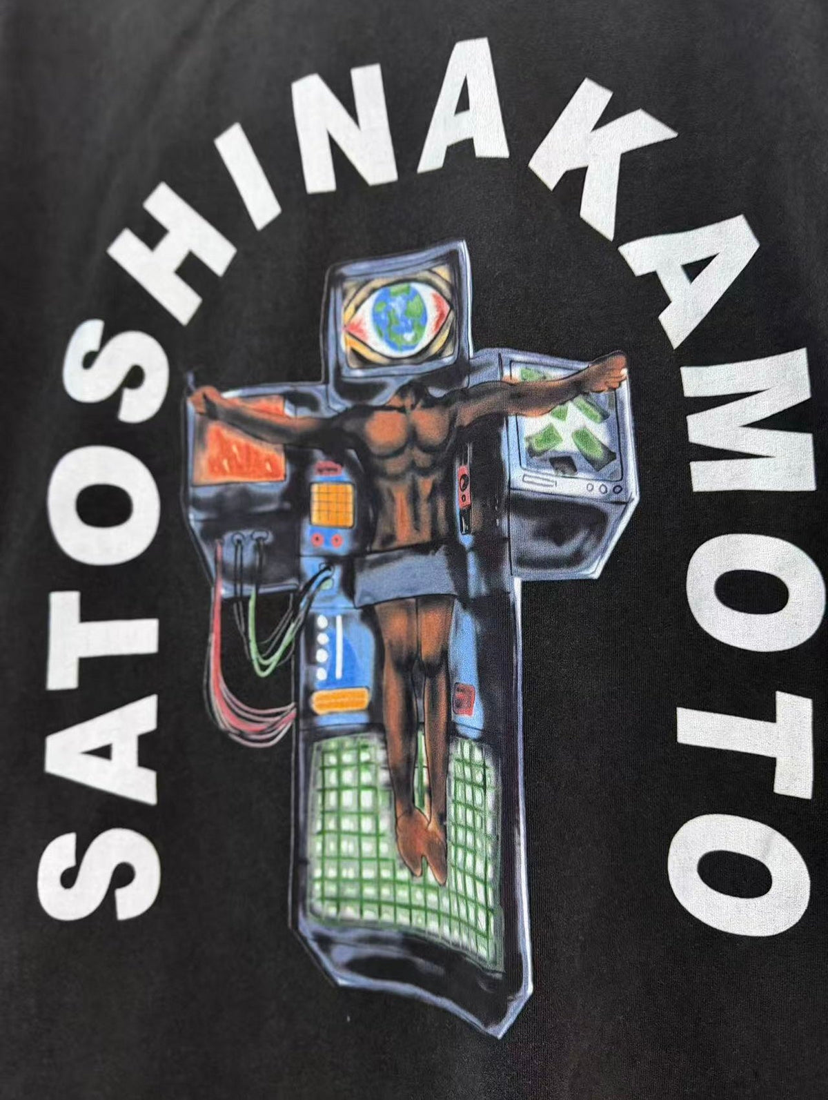 Satoshi Nakamoto t shirt High-quality heavyweight streetwear with a vintage, distressed aesthetic.