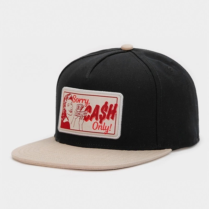 Trendy flat brimmed snapback hatssunshade breathable