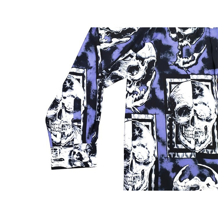 GUILTYPARTIES TIGER Long sleeved shirt 56 TATTOO STUDIO SHIRT Skull Skull Long Sleeve Shirt Men