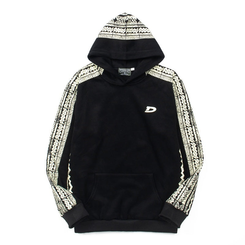 Denim Tears Hoodie Fleece Ethnic Jacquard Pattern D Logo Oversized Hooded