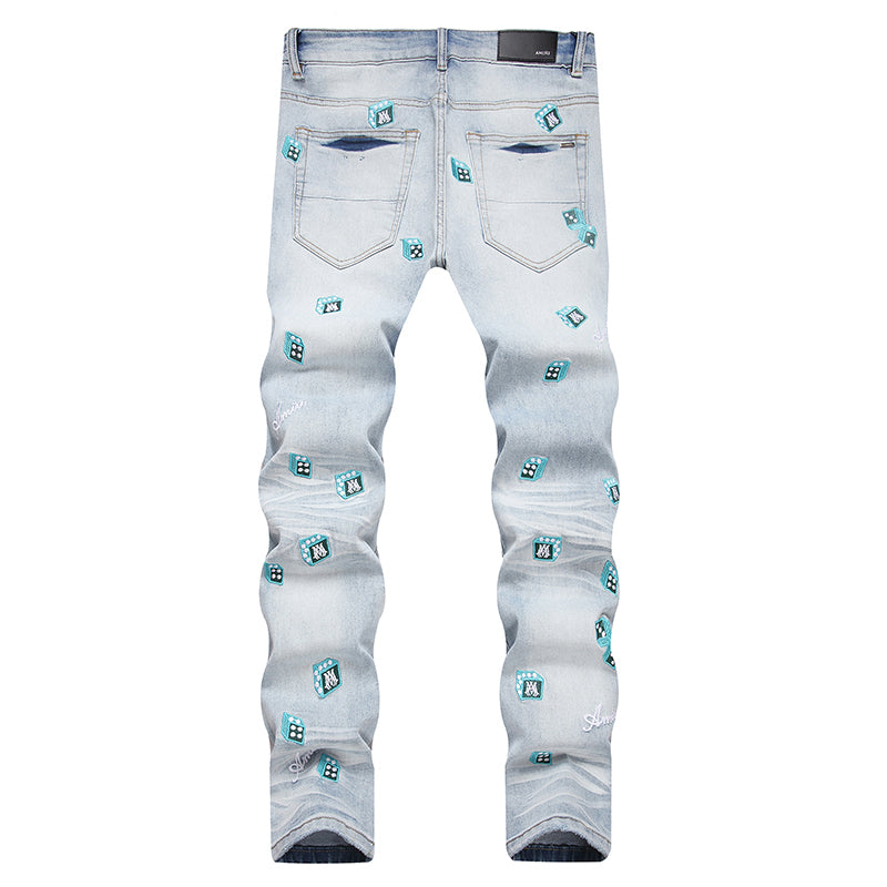 AMIRI Jeans High-quality distressed pure cotton