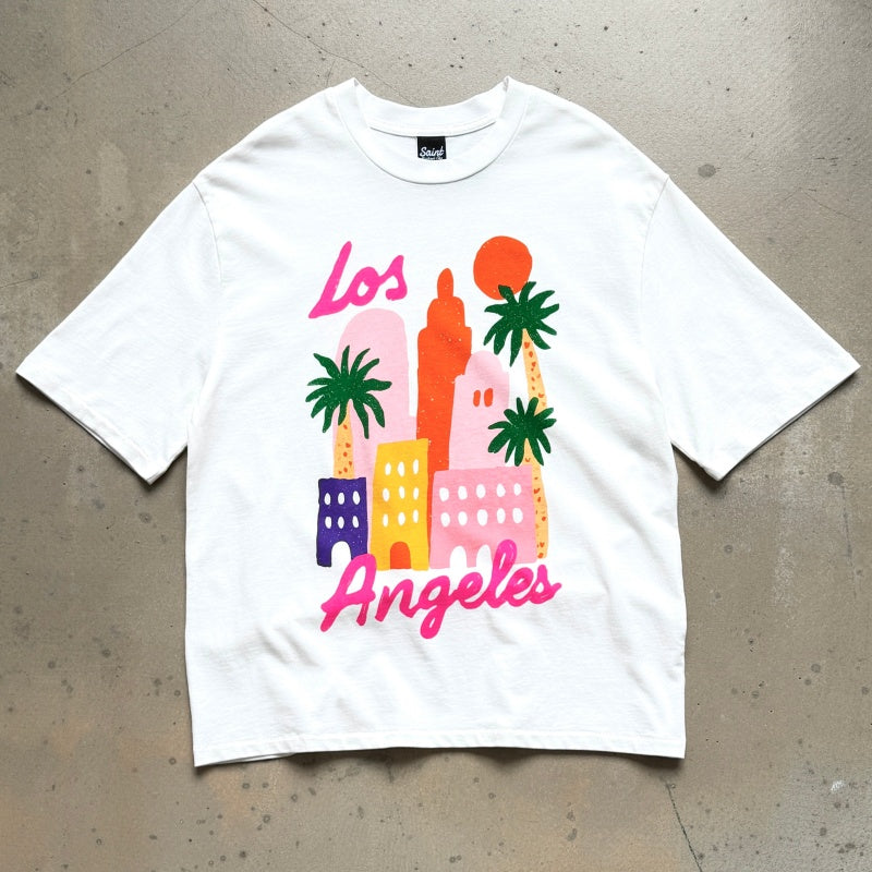 Unisex Vintage T Shirts Saint x Los Angeles Exclusive: Heavyweight 320g fabric (retaining its weight after washing, matching the original); vintage single-stitch construction with blind-stitch detailing.