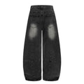 American-style streetwear harem pants Pleated Waist Curved Voluminous Silhouette