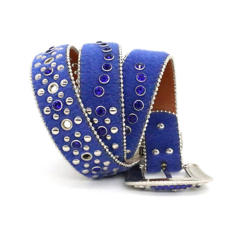 Hip-Hop Punk Rhinestone Belt y2k
