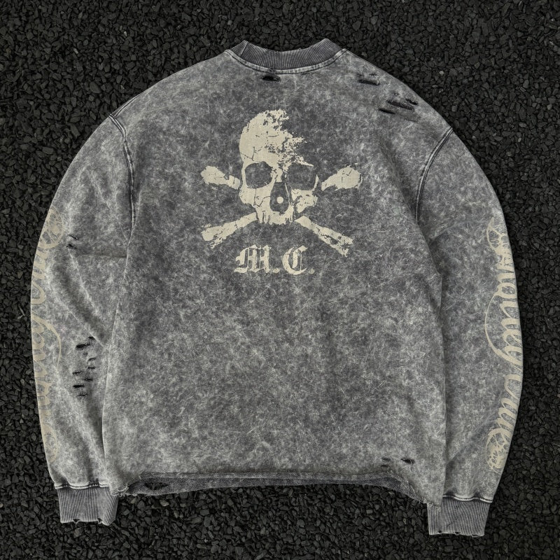 Unisex Vintage sweatshirt Mötley Crüe Hollywood Tour Exclusive Crewneck Sweatshirt â€?Heavyweight, Washed & Distressed Finish