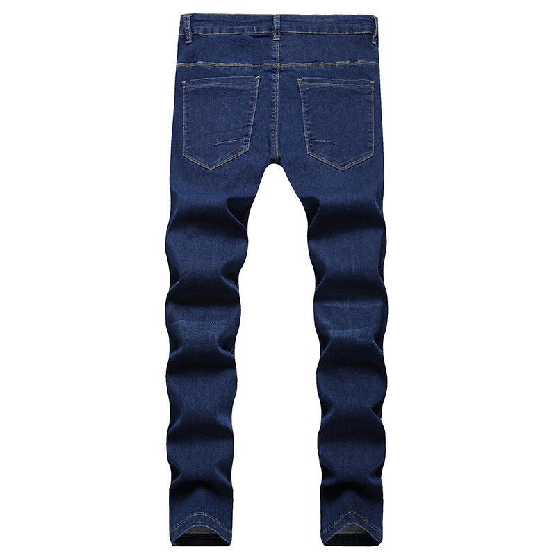 Mens Fashion Jeans Red stripes 7163# Pure cotton high quality