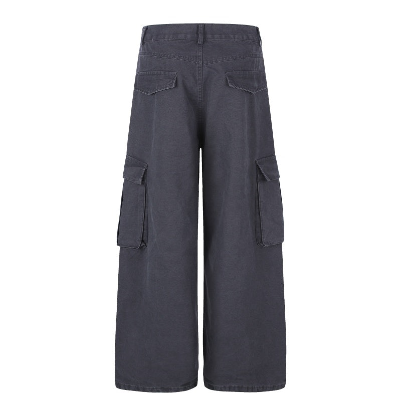 American-style streetwear harem pants Soft Twill Oversized Wide Silhouette