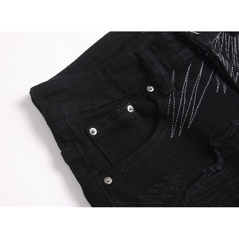 AMIRI Jeans High-quality distressed pure cotton