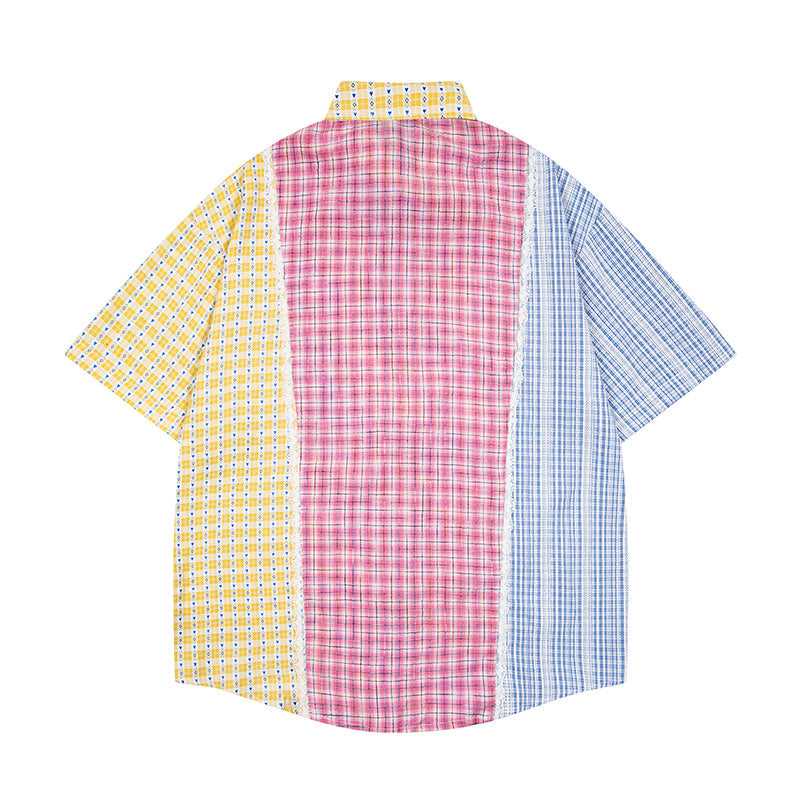 Unisex vintage T-shirt Polo shirt with a stand-up collar