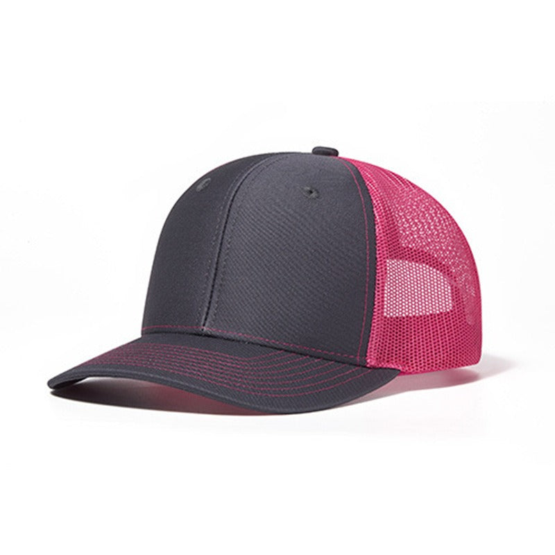 Trendy flat brimmed snapback hatssunshade net hat