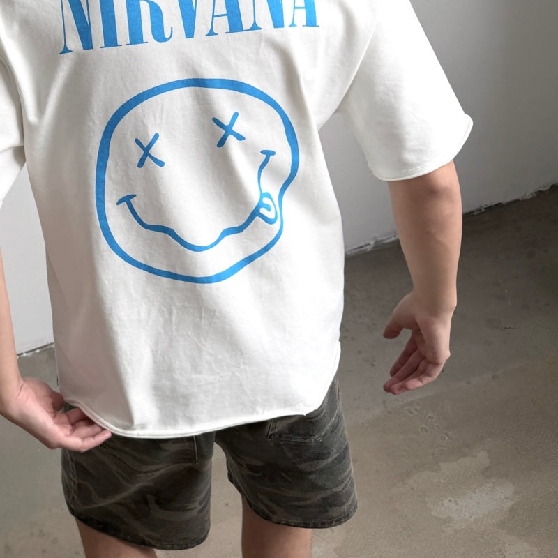Unisex Vintage T Shirts SAINT × NIRVANA × LEGO Three-Way Collaboration Dollar Baby Limited Edition â€?Features heavyweight 320g fabric (matching the original specifications even after washing) and vintage single-stitch, top-and-bottom hem constructi