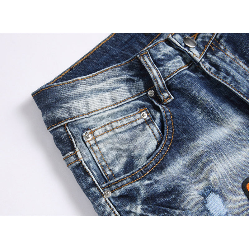 AMIRI Jeans High-quality distressed pure cotton