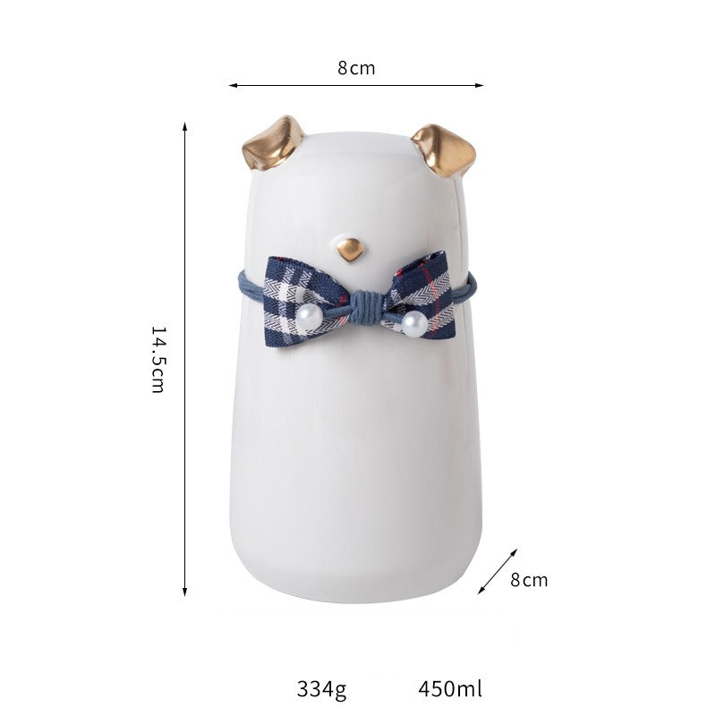 Pet Urn Ceramic Urn Moisture-proof Sealed Pet Urn Puppy Dog Death Cremation Hair Storage Jar Pet Aftermath
