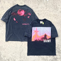 Unisex Vintage T Shirts Pink Planet Limited Edition: Heavyweight, Distressed, and Acid-Washed High-Street Retro Style