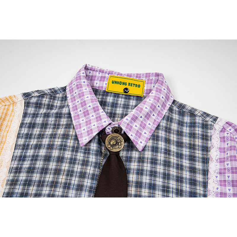 Unisex vintage T-shirt Polo shirt with a stand-up collar