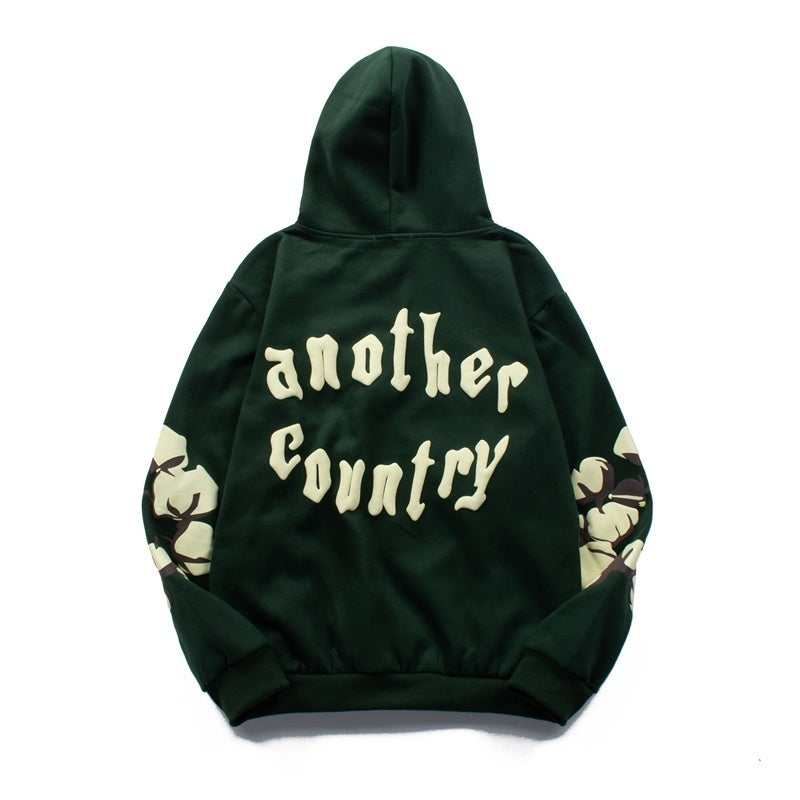 Denim Tears Hoodie Y2K Fleece Cotton Wreath Graphic Oversized Hooded