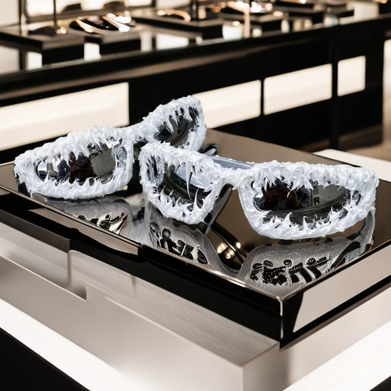 Trendy punk glasses special-shaped gothic style