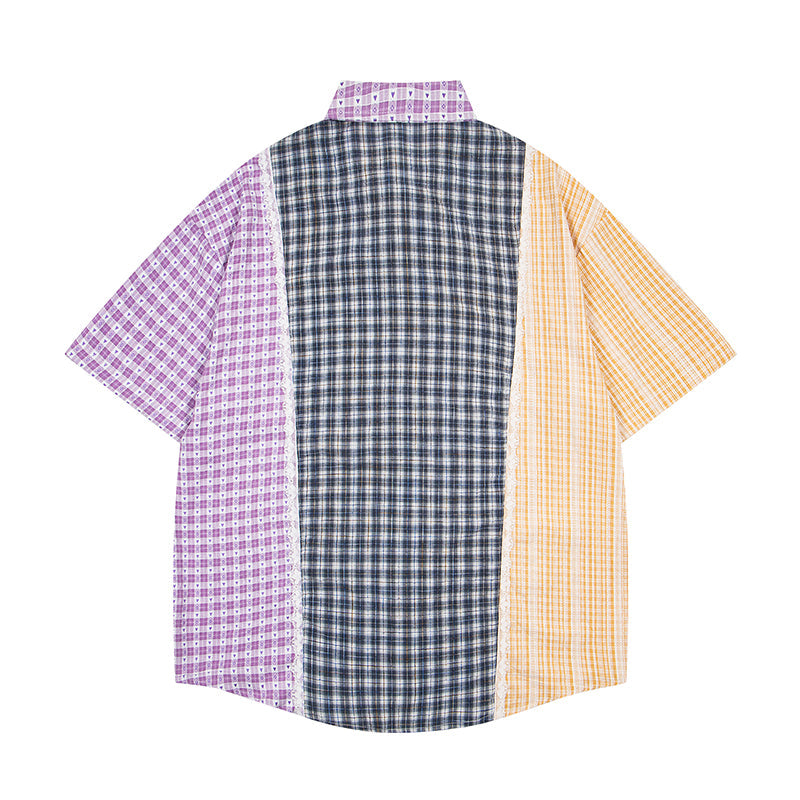 Unisex vintage T-shirt Polo shirt with a stand-up collar
