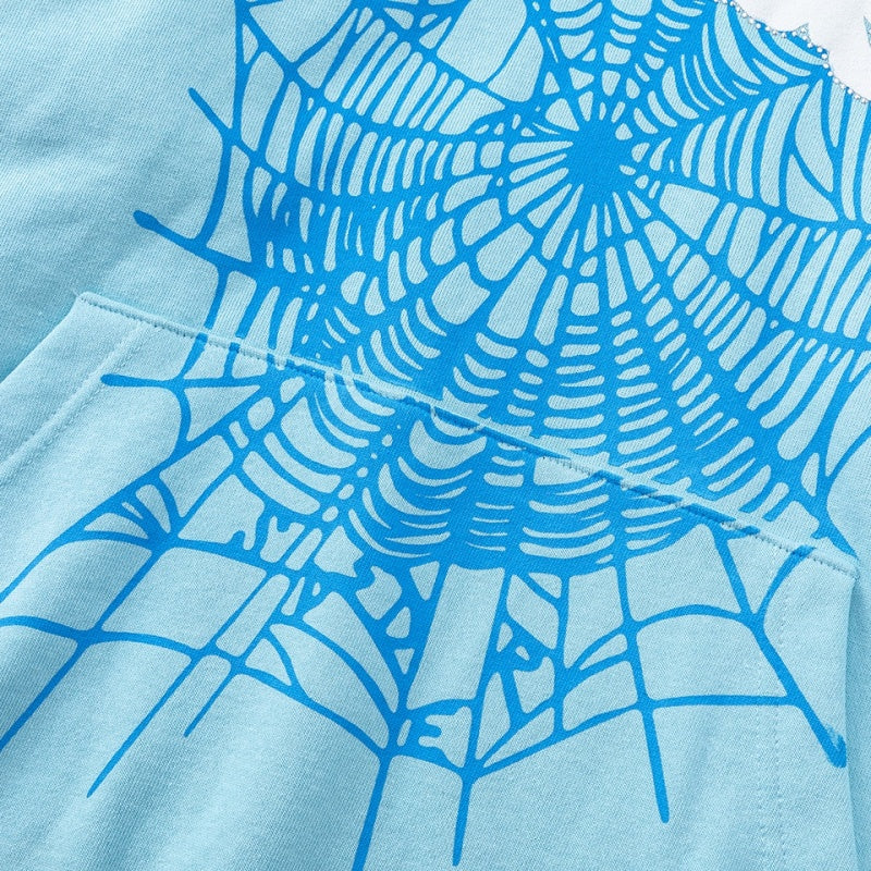 Spiderweb hoodie & sweatpants 2 piece set High-quality pure cotton for autumn and winter