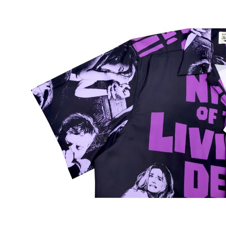 GUILTYPARTIES TIGER Shirts Movie Night of the Living Dead Hawaiian Shirt Men