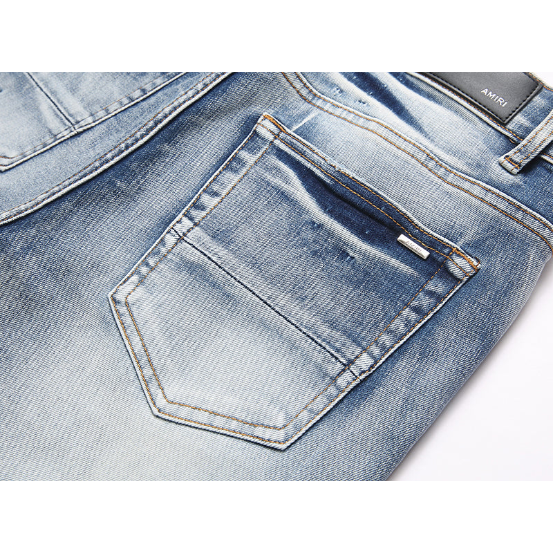 AMIRI Jeans High-quality distressed pure cotton