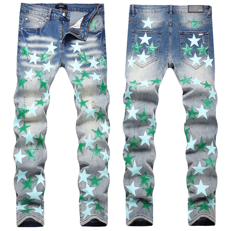 AMIRI Jeans High-quality distressed pure cotton