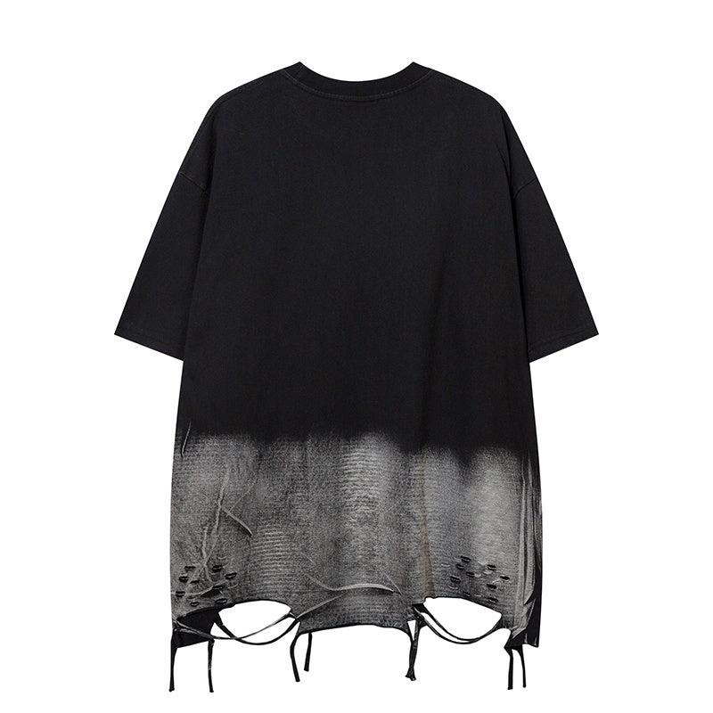Unisex vintage T-shirts Black gradient