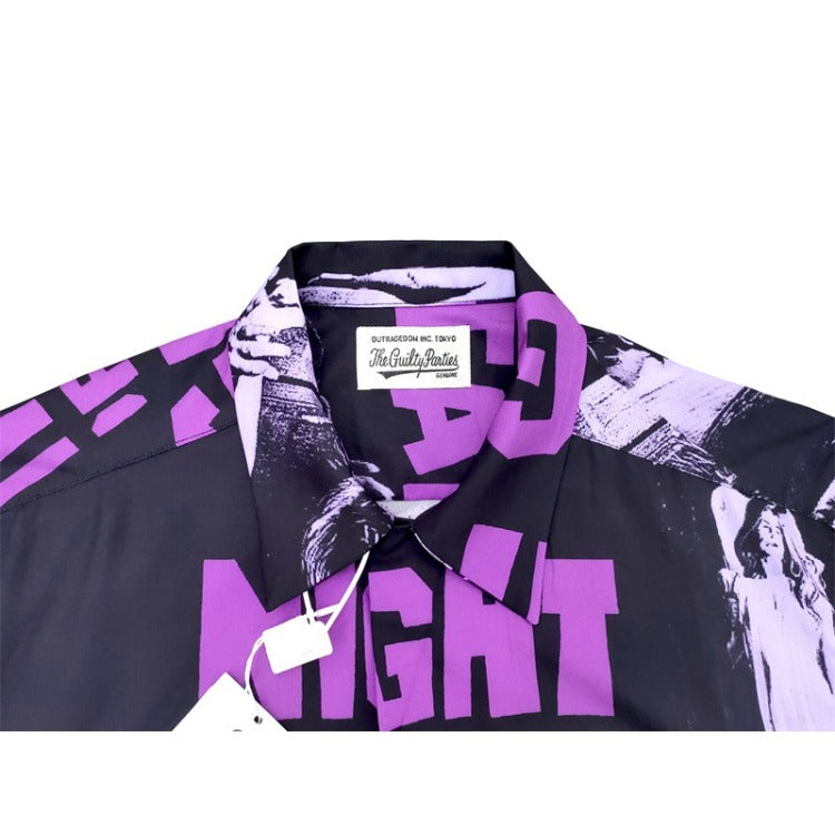GUILTYPARTIES TIGER Shirts Movie Night of the Living Dead Hawaiian Shirt Men
