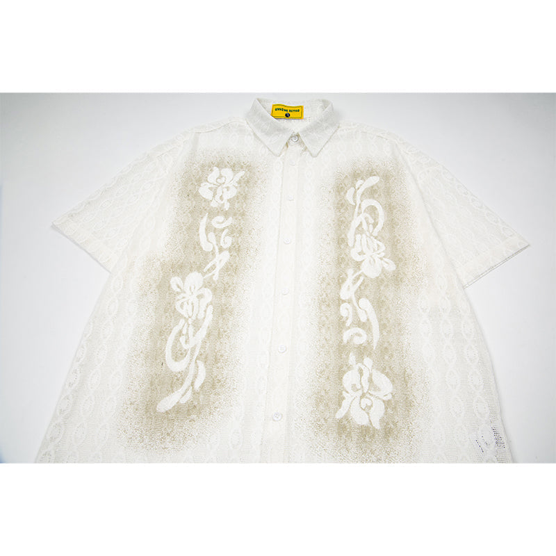 Unisex vintage T-shirt Polo shirt with a stand-up collar