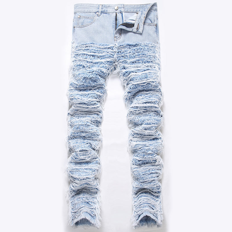 Mens Fashion Jeans Blue Ribbon 8862# Pure cotton high quality