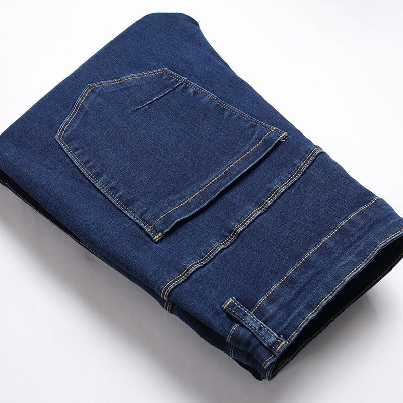Mens Fashion Jeans Red stripes 7163# Pure cotton high quality