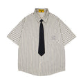 Unisex vintage T-shirt Polo shirt with a stand-up collar
