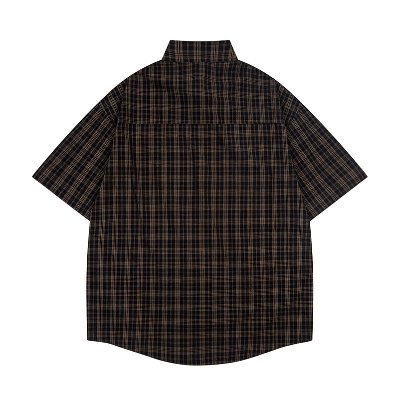 Unisex vintage T-shirt Polo shirt with a stand-up collar