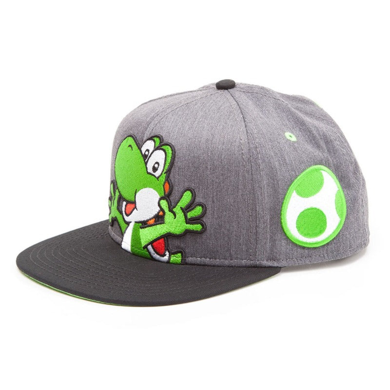 Trendy flat brimmed snapback hatscartoon sunshade