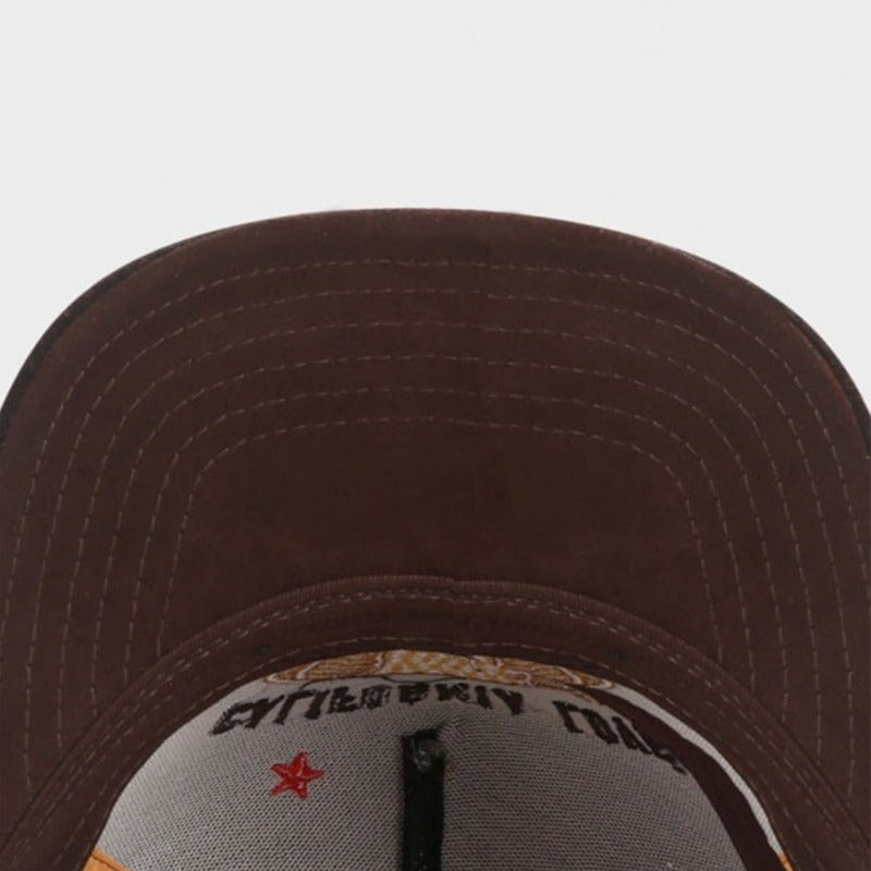 Trendy flat brimmed snapback hatssuede cartoon bear