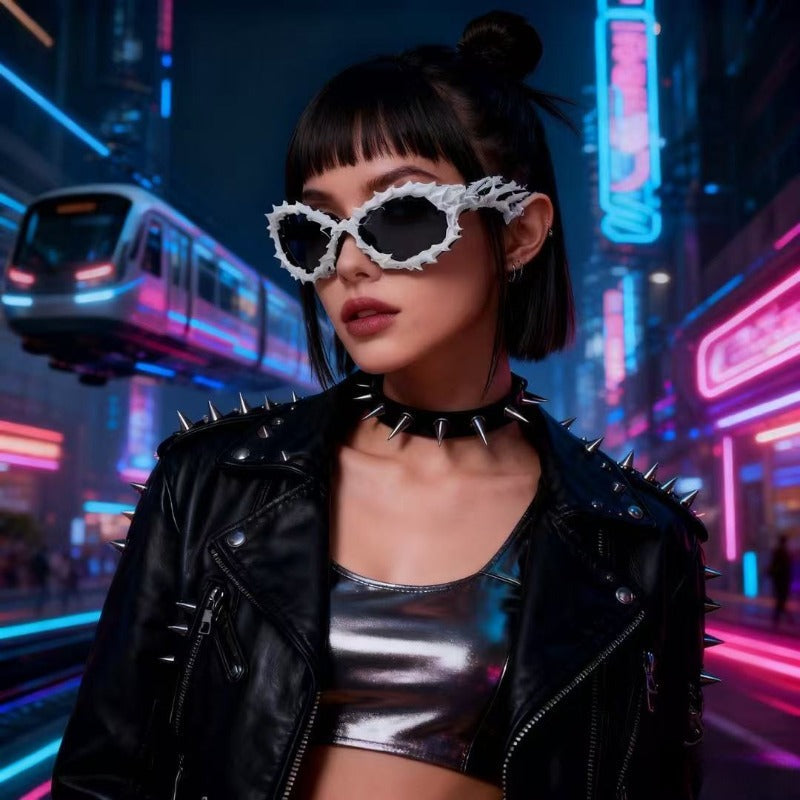 Trendy punk glasses y2kirregular