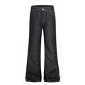 American-style streetwear harem pants Raw Dark Wash Flared Denim