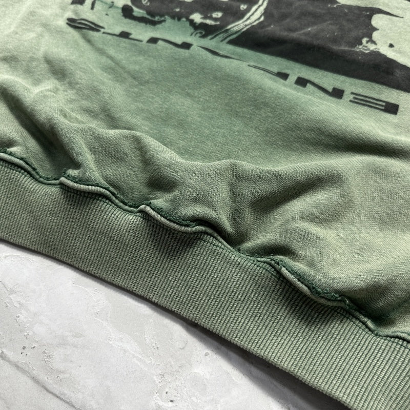 Unisex Vintage Hoodie Depressed Boy Limited Edition Hoodie â€?Custom heavyweight fabric featuring a natural, faded look achieved through Asut-style enzyme and stone washing, with pockets removed after the wash process.