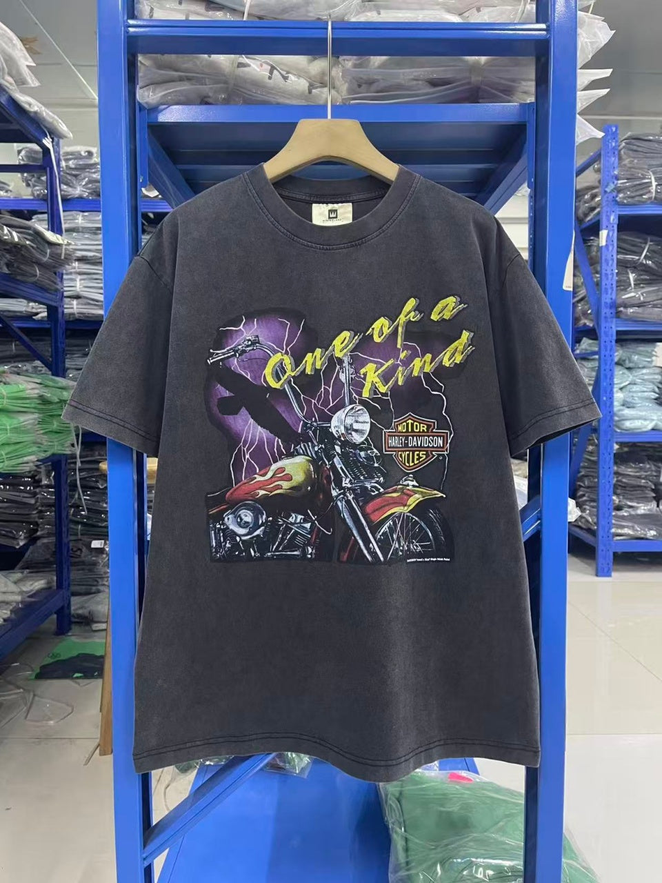 Vintage style washed summer wear T shirt 260G pure cotton high-quality streetwear