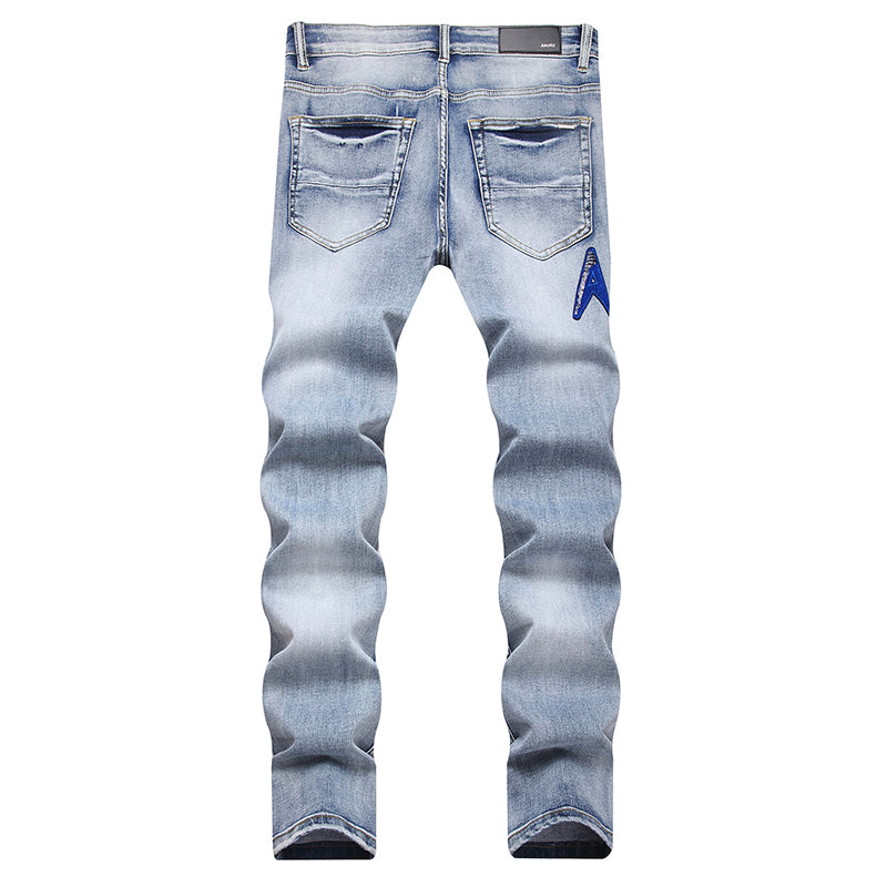 AMIRI Jeans High-quality distressed pure cotton