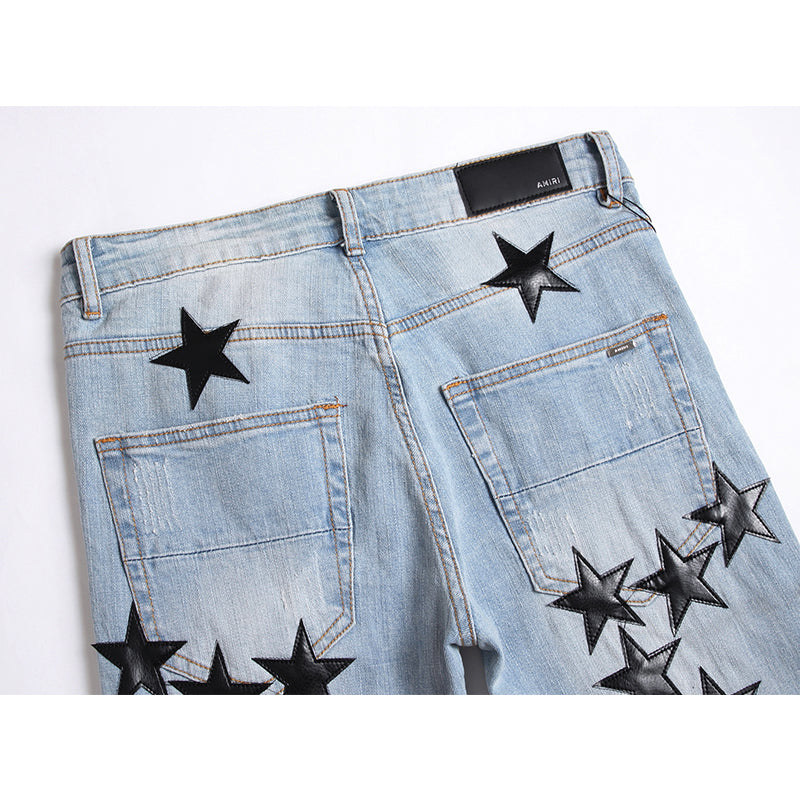 AMIRI Jeans High-quality distressed pure cotton