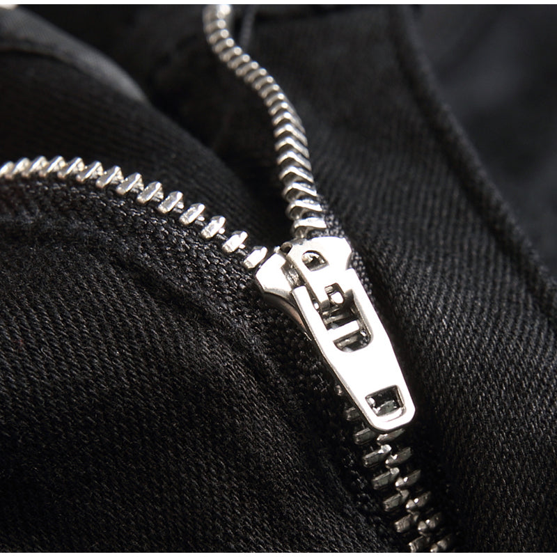 Mens Fashion Jeans pure black 5609# Pure cotton high quality