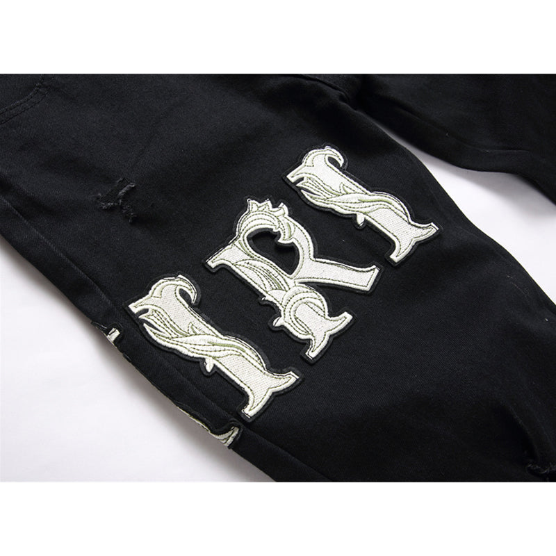 AMIRI Jeans High-quality distressed pure cotton