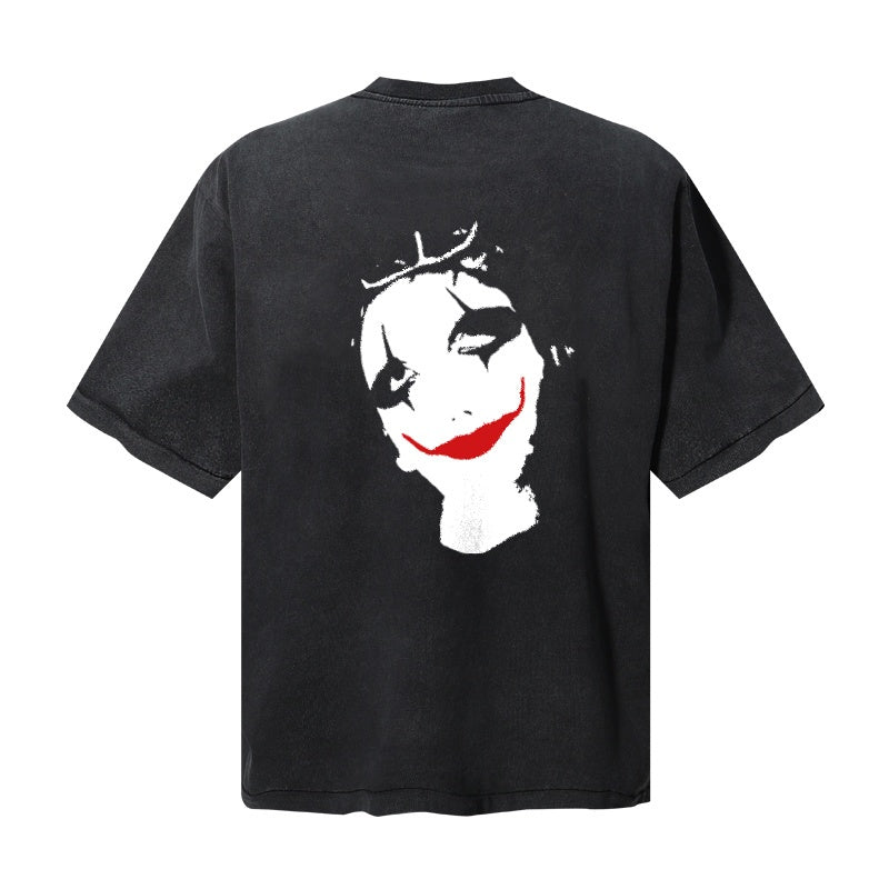 Saint Michael T Shirts Alternative Aesthetic Big Mess Script Monochrome Moth Motif