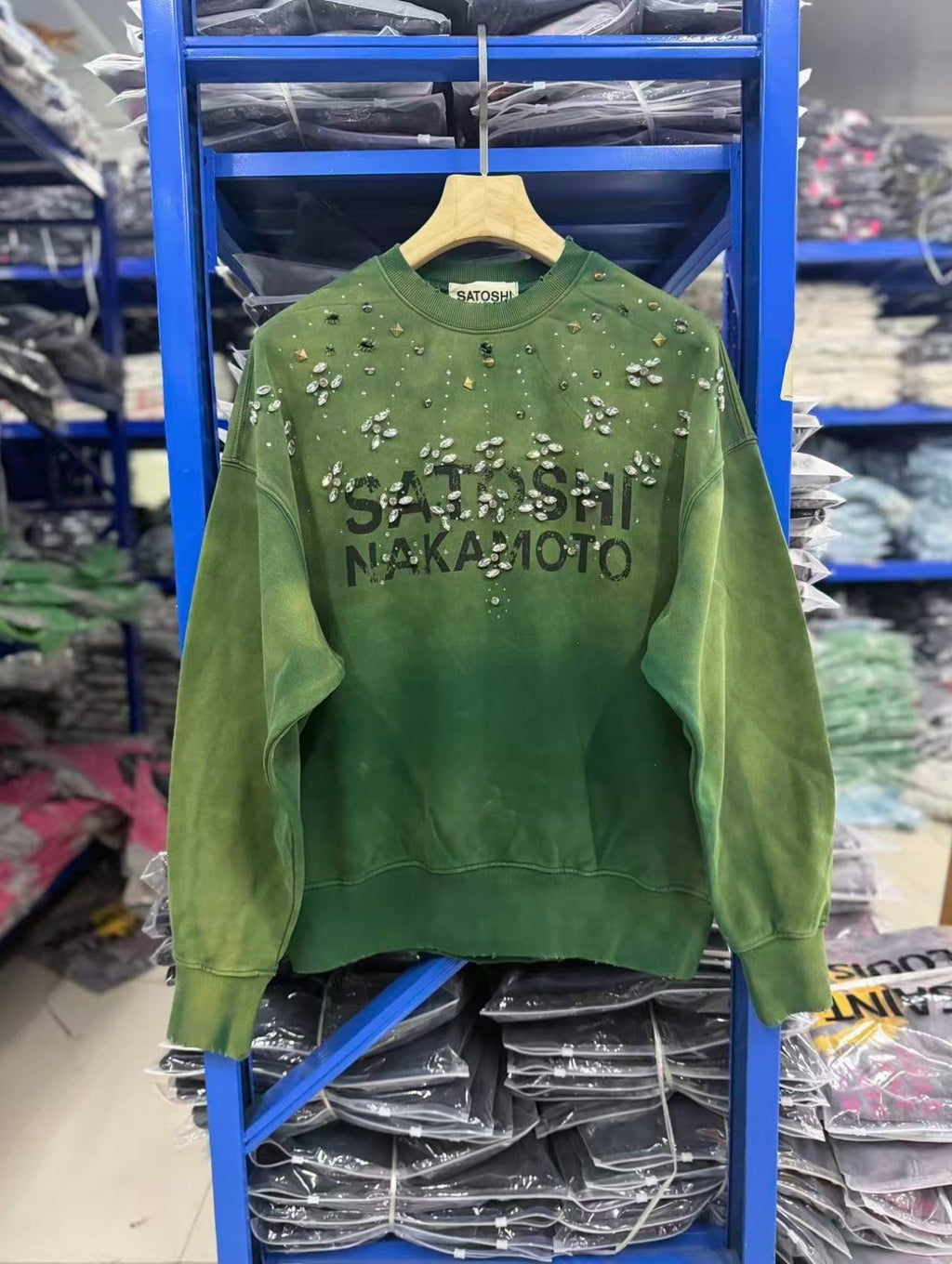 Satoshi Nakamoto Sweatshirt High-quality heavyweight streetwear with a vintage, distressed aesthetic.