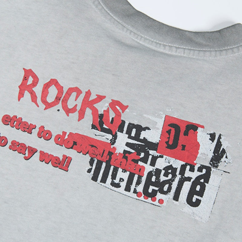 Unisex vintage T-shirts Distressed vintage texture