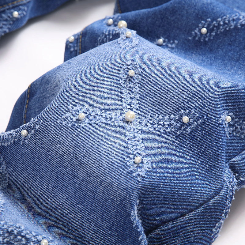 Mens Fashion Jeans Chain embroidery S8261# Pure cotton high quality