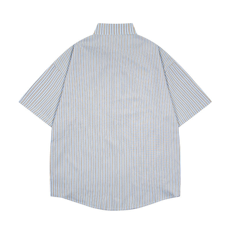 Unisex vintage T-shirt Polo shirt with a stand-up collar